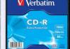 Verbatim CD-R 80/700MB 52X extra protection slim